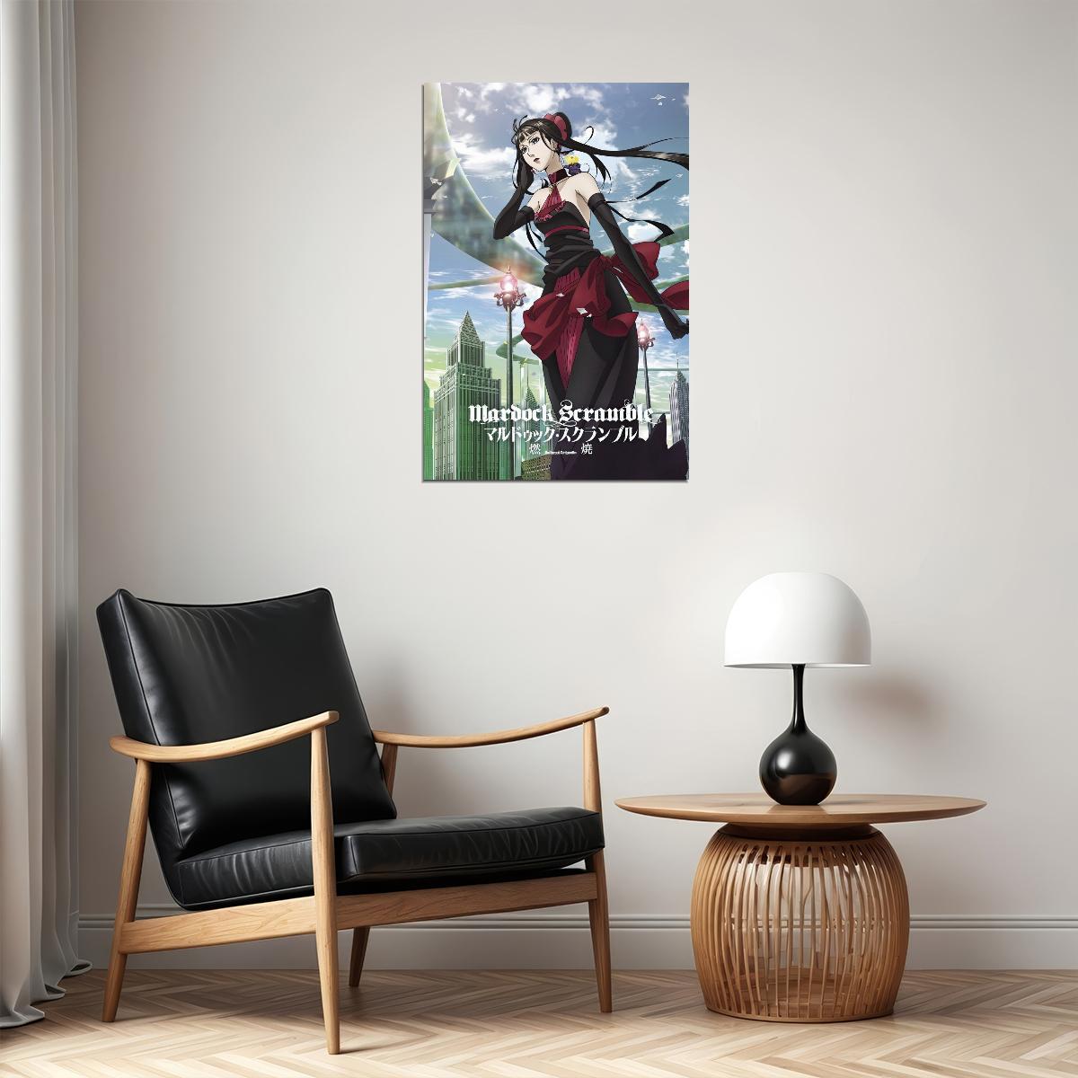 Mardock Scramble Anime Poster Rune Balot Print Japanese Manga Wall Art