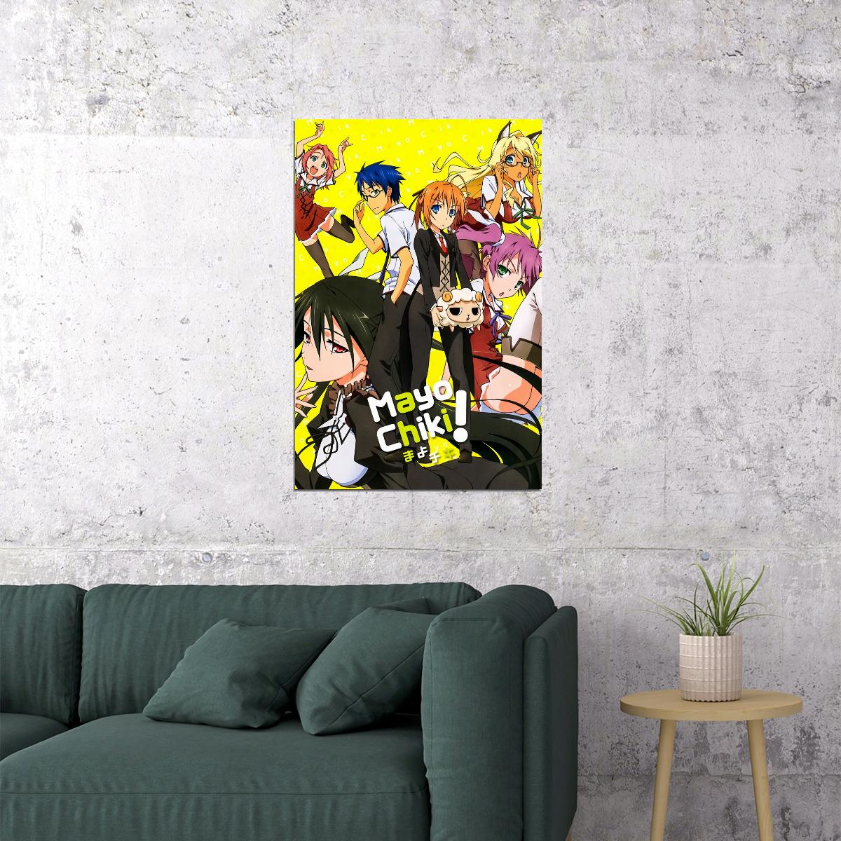 Mayo Chiki Anime Poster Comedy School Print Japanese Manga Wall Art