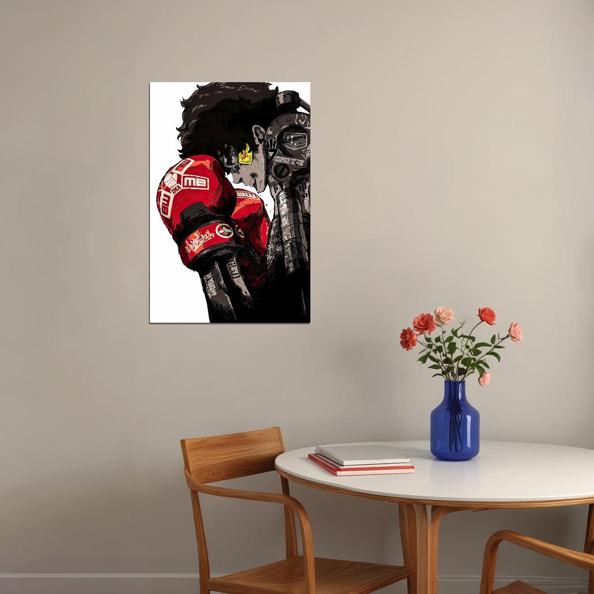 Megalo Box Anime Poster Cyber Fighter Print Japanese Manga Wall Art