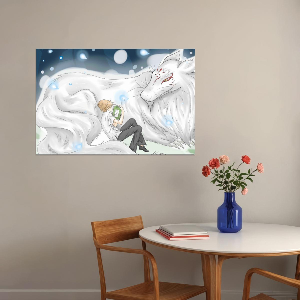 Natsume's Book of Friends Anime Poster Natsume Yuujinchou Print Japanese Manga Wall Art Madara Yokai Artwork