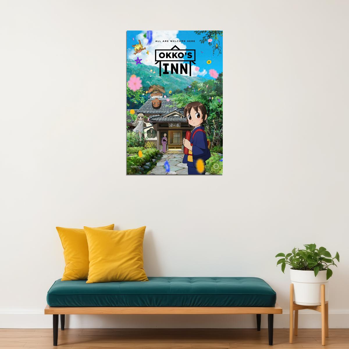 Okko’s Inn Anime Poster Wakaokami wa Shougakusei Print Japanese Manga Wall Art