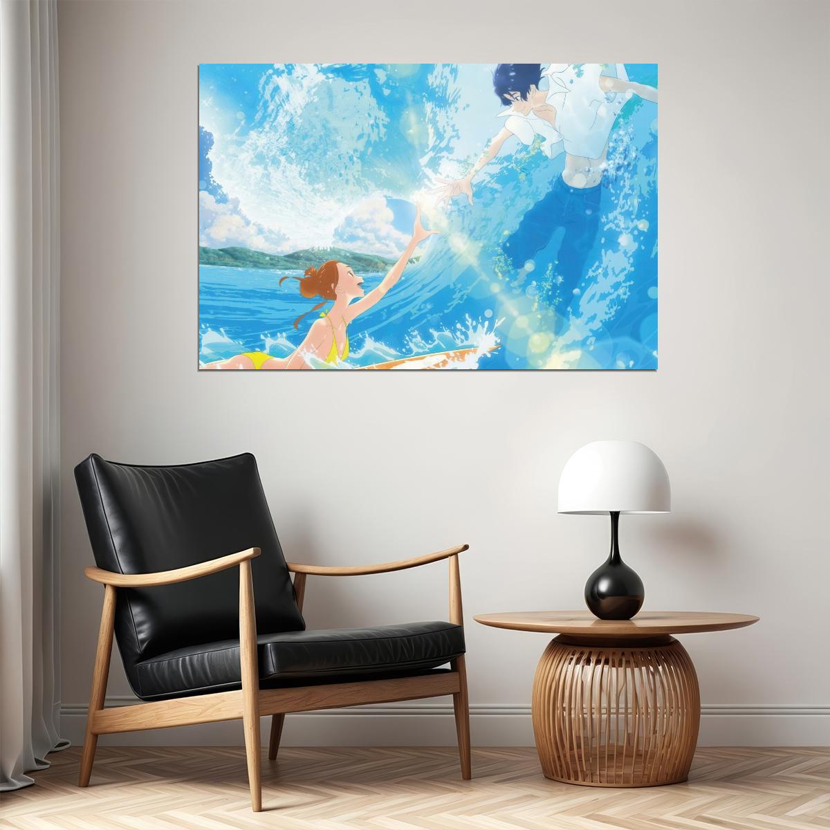Ride Your Wave Anime Poster Kimi to Nami ni Noretara Print Japanese Manga Wall Art