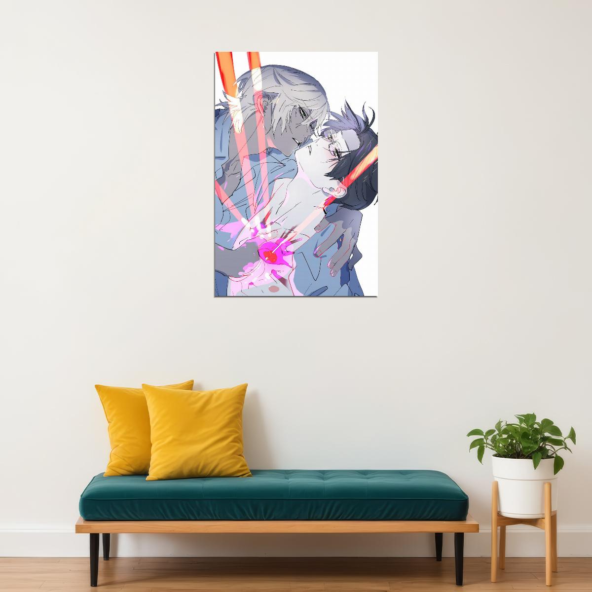 Sarazanmai Anime Poster Reo and Mabu Print Japanese Manga Wall Art Yaoi Aesthetic Artwork