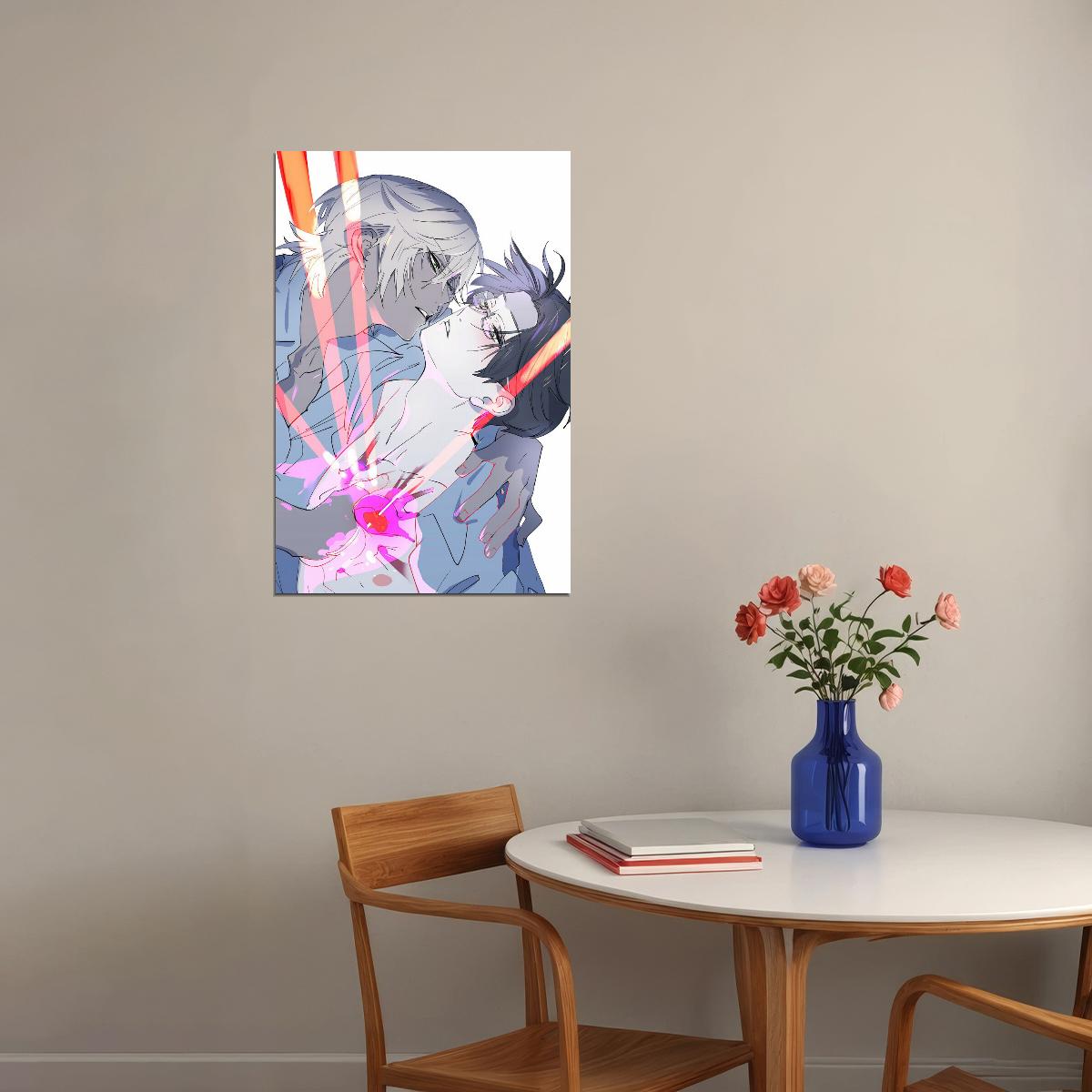 Sarazanmai Anime Poster Reo and Mabu Print Japanese Manga Wall Art Yaoi Aesthetic Artwork