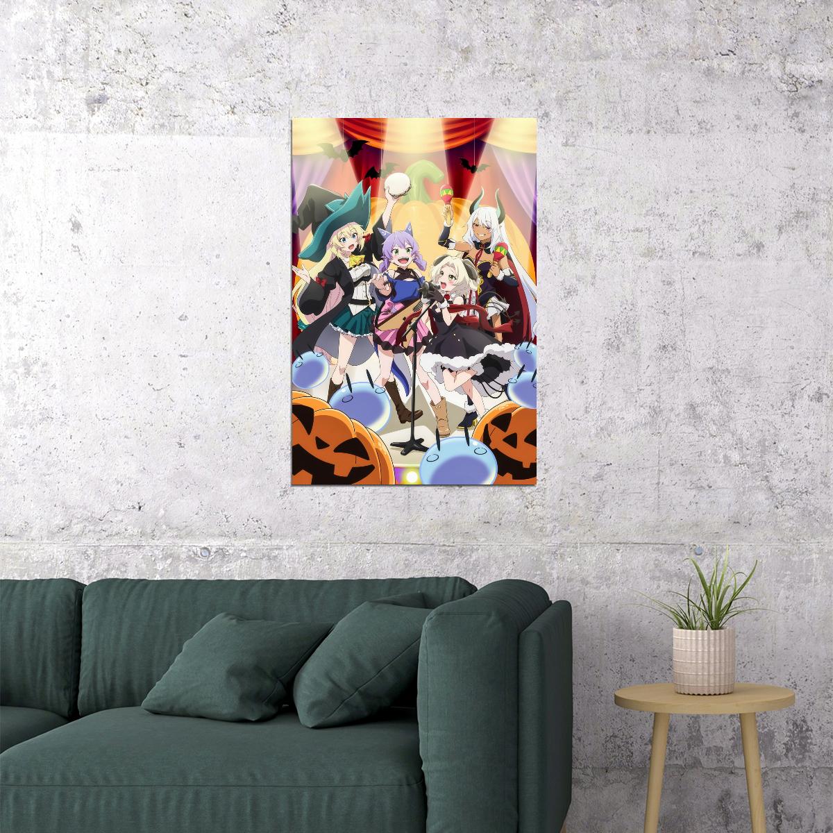 Slime 300 Anime Poster Slime Taoshite 300-nen Print Japanese Manga Wall Art