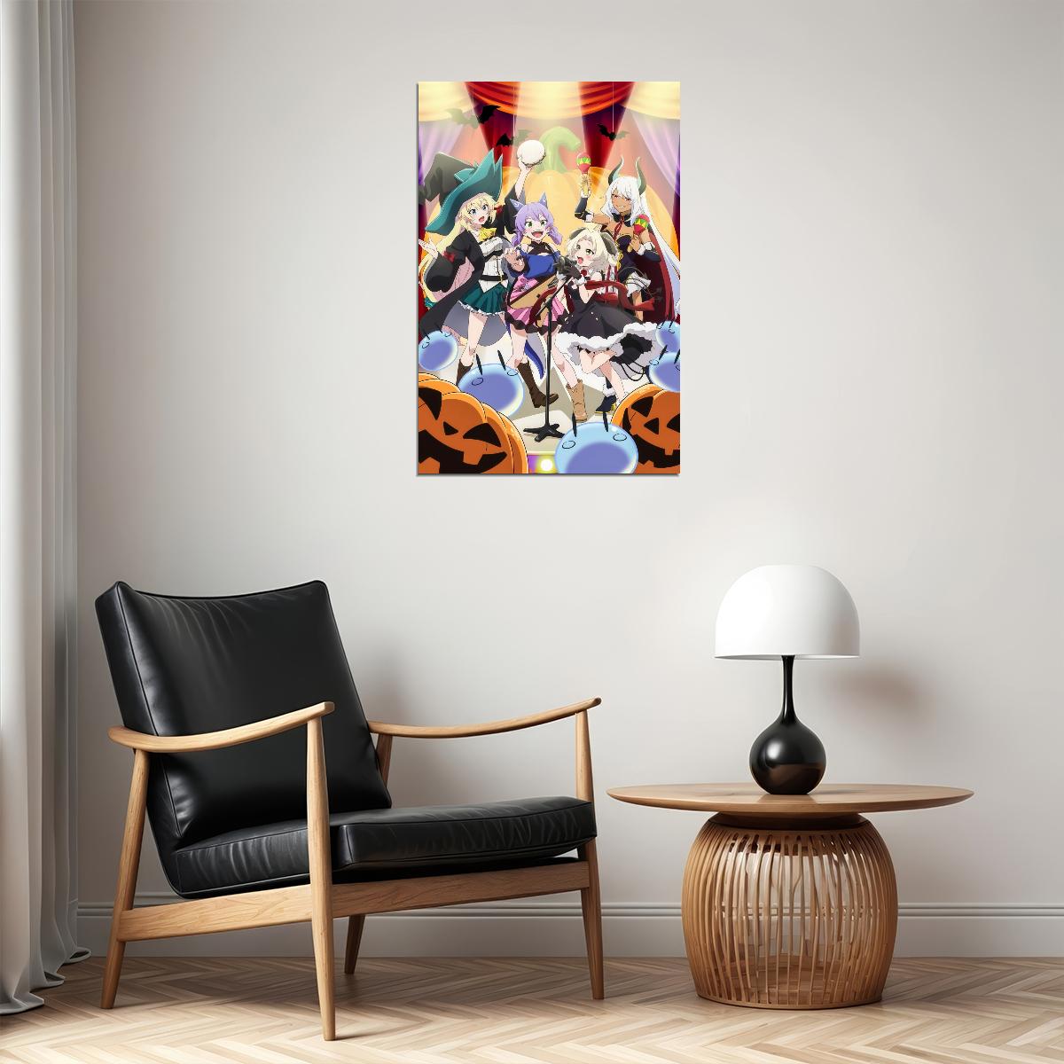 Slime 300 Anime Poster Slime Taoshite 300-nen Print Japanese Manga Wall Art