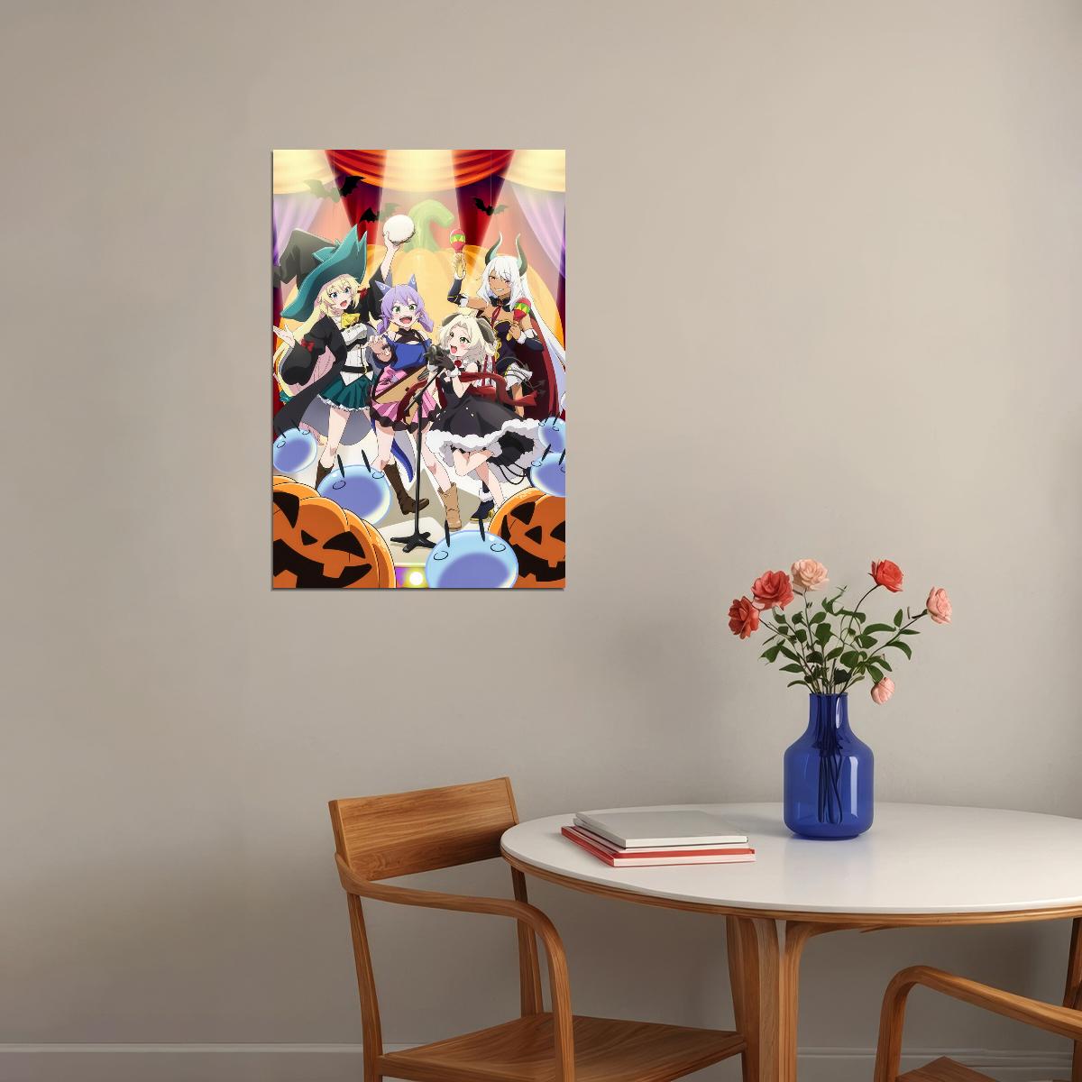Slime 300 Anime Poster Slime Taoshite 300-nen Print Japanese Manga Wall Art