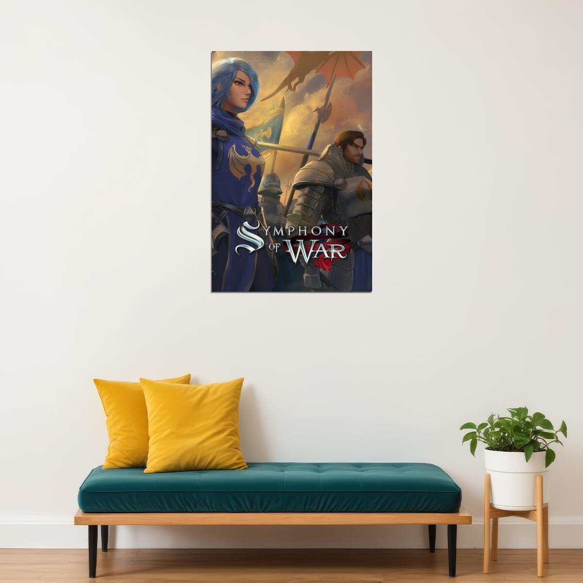 Symphony of War Poster Video Game Wall Art RPG Gaming Print Fantasy Game Decor for Men - xonomax