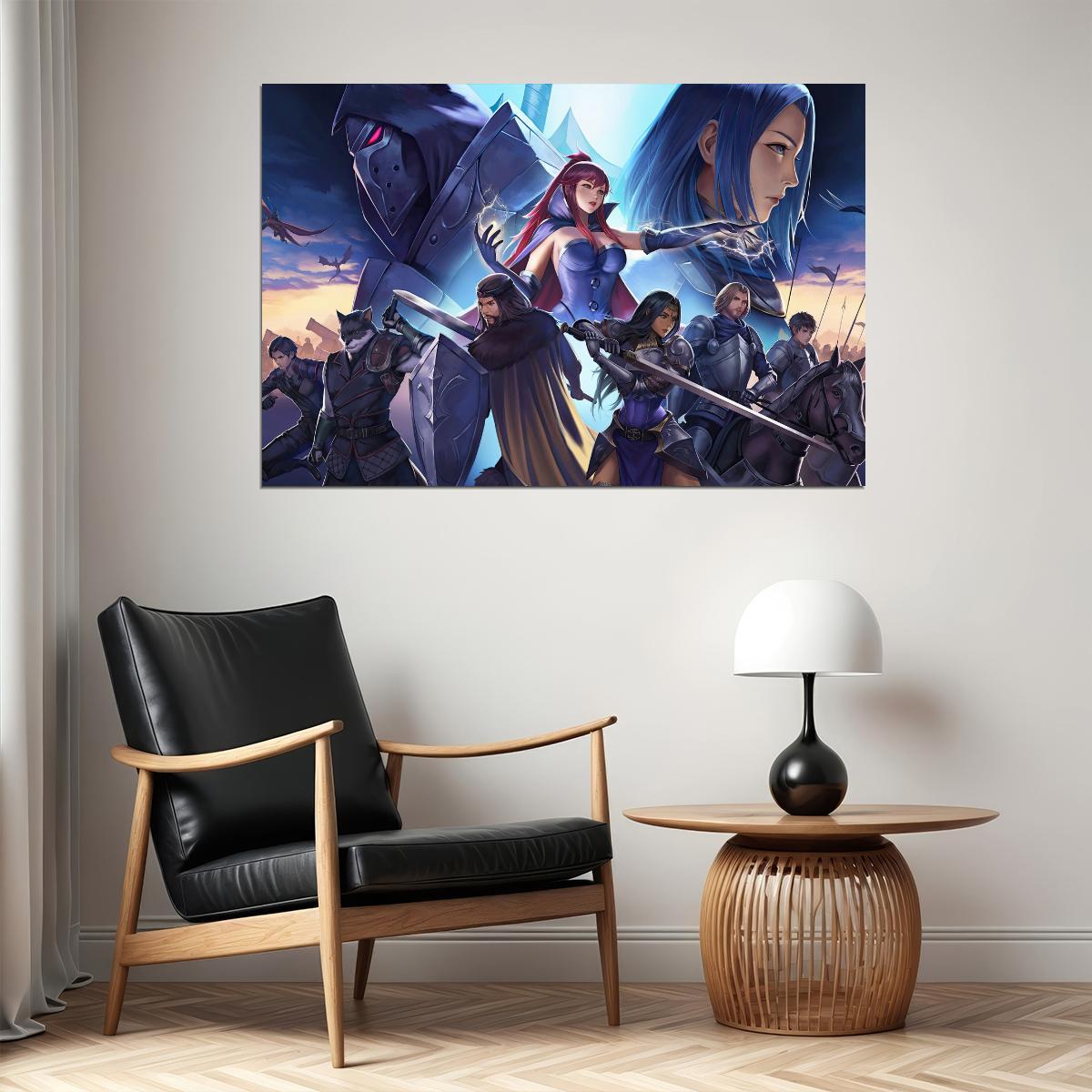 Symphony of War The Nephilim Saga Poster RPG Video Game Print Fantasy Battle Wall Art Gamer Decor - xonomax