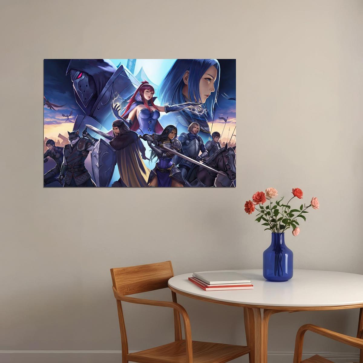 Symphony of War The Nephilim Saga Poster RPG Video Game Print Fantasy Battle Wall Art Gamer Decor - xonomax