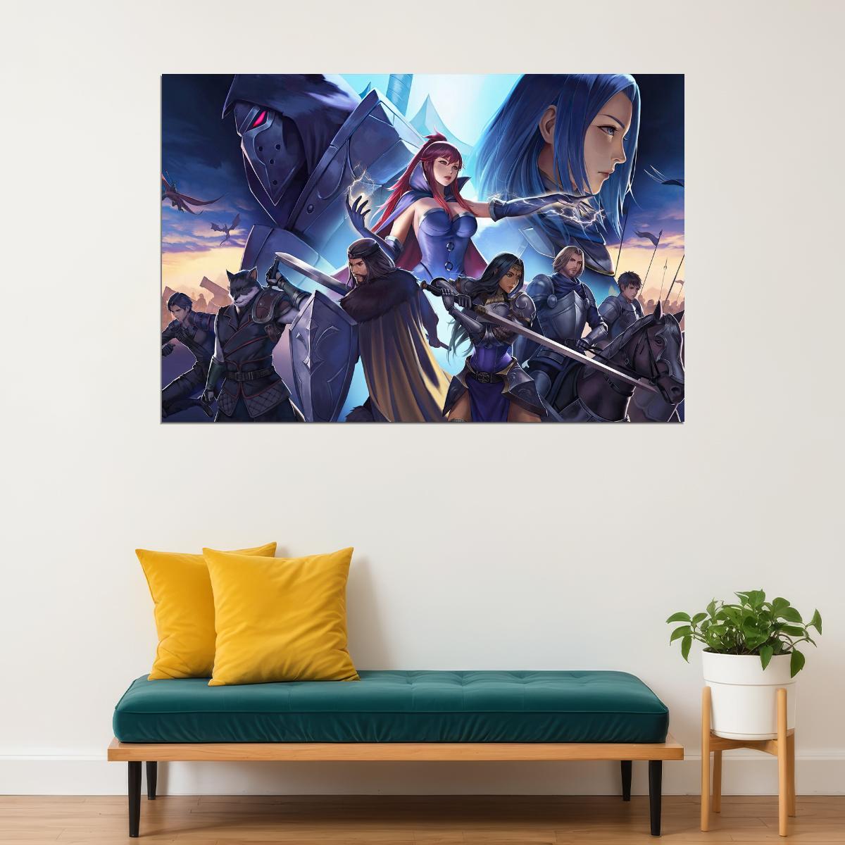 Symphony of War The Nephilim Saga Poster RPG Video Game Print Fantasy Battle Wall Art Gamer Decor - xonomax