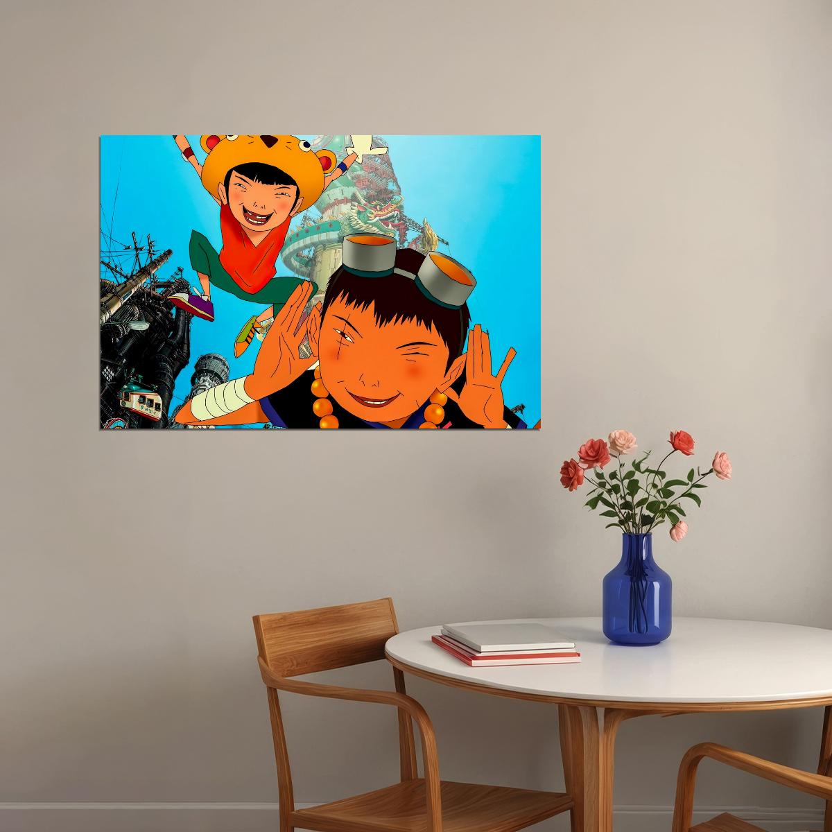 Tekkonkinkreet Anime Poster Japanese Manga Wall Art Black and White Boys Artwork
