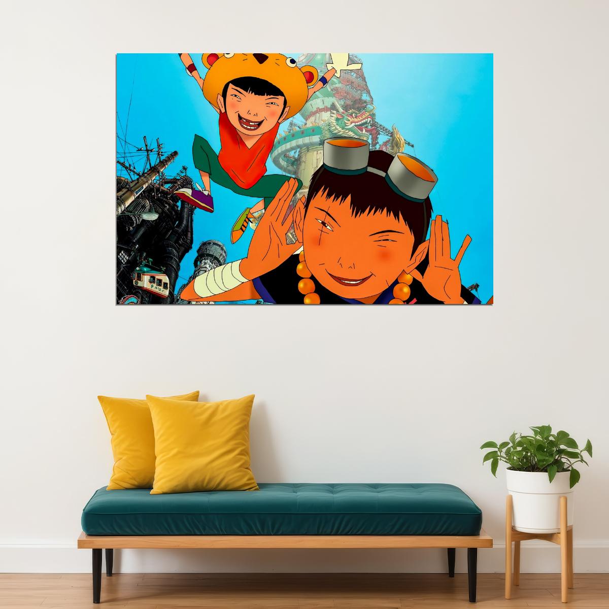 Tekkonkinkreet Anime Poster Japanese Manga Wall Art Black and White Boys Artwork