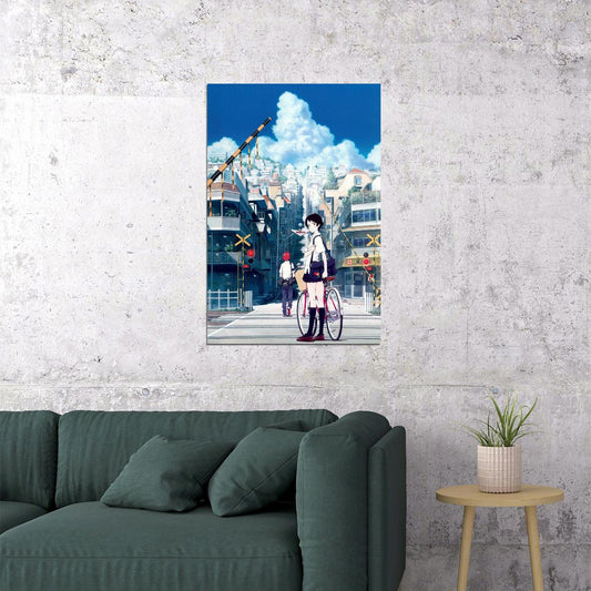 The Girl Who Leapt Through Time Anime Poster School Uniform Japanese Manga Wall Art - xonomax