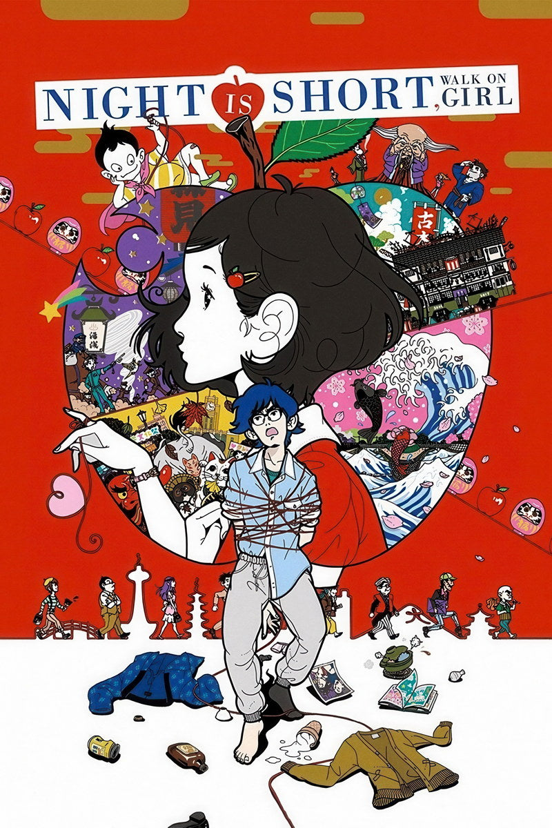 The Night is Short Walk on Girl Poster Yoru wa Mijikashi Arukeyo Otome Anime Print Japanese Manga Wall Art