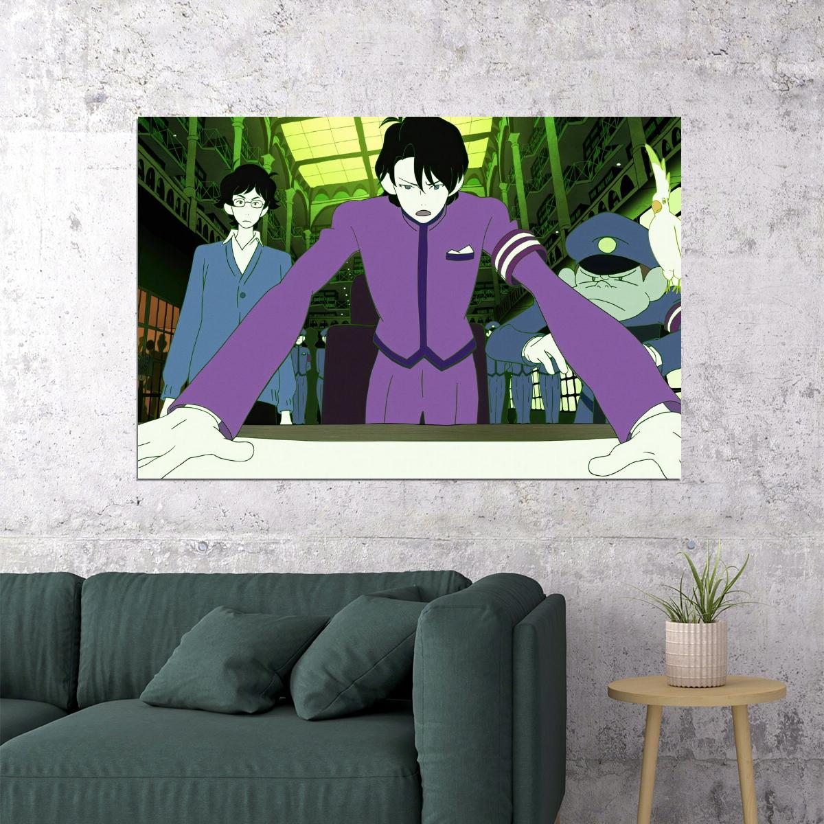 The Night is Short Walk on Girl Anime Poster Yoru wa Mijikashi Arukeyo Otome Japanese Manga Wall Art