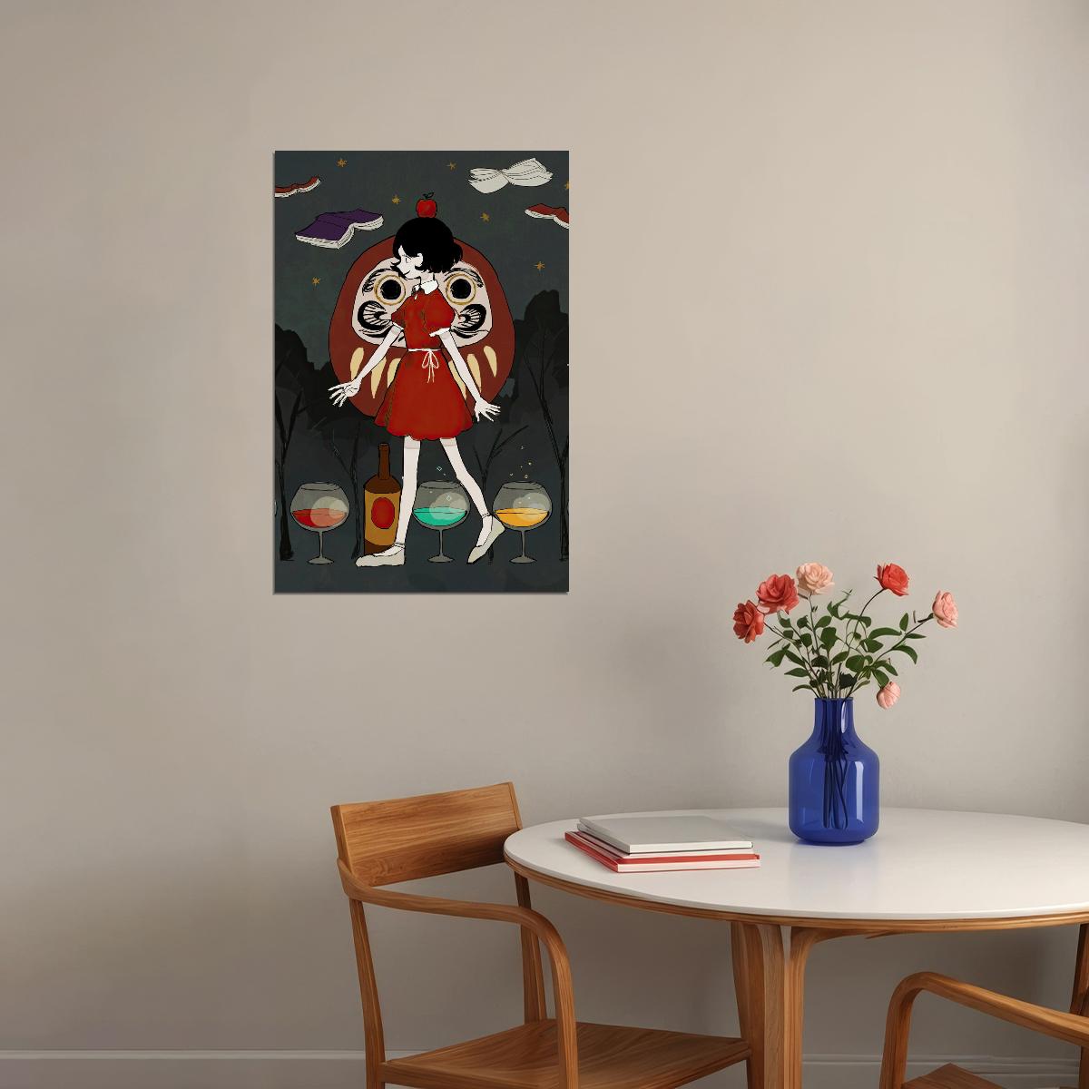 The Night is Short Walk on Girl Poster Yoru wa Mijikashi Arukeyo Otome Anime Print Manga Wall Art