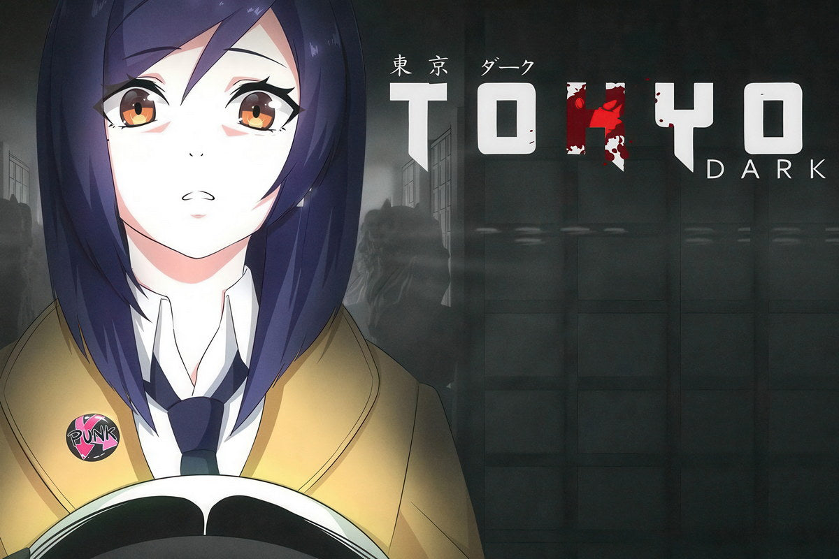 Tokyo Dark Poster Visual Novel Game Print Japanese Gamer Wall Art