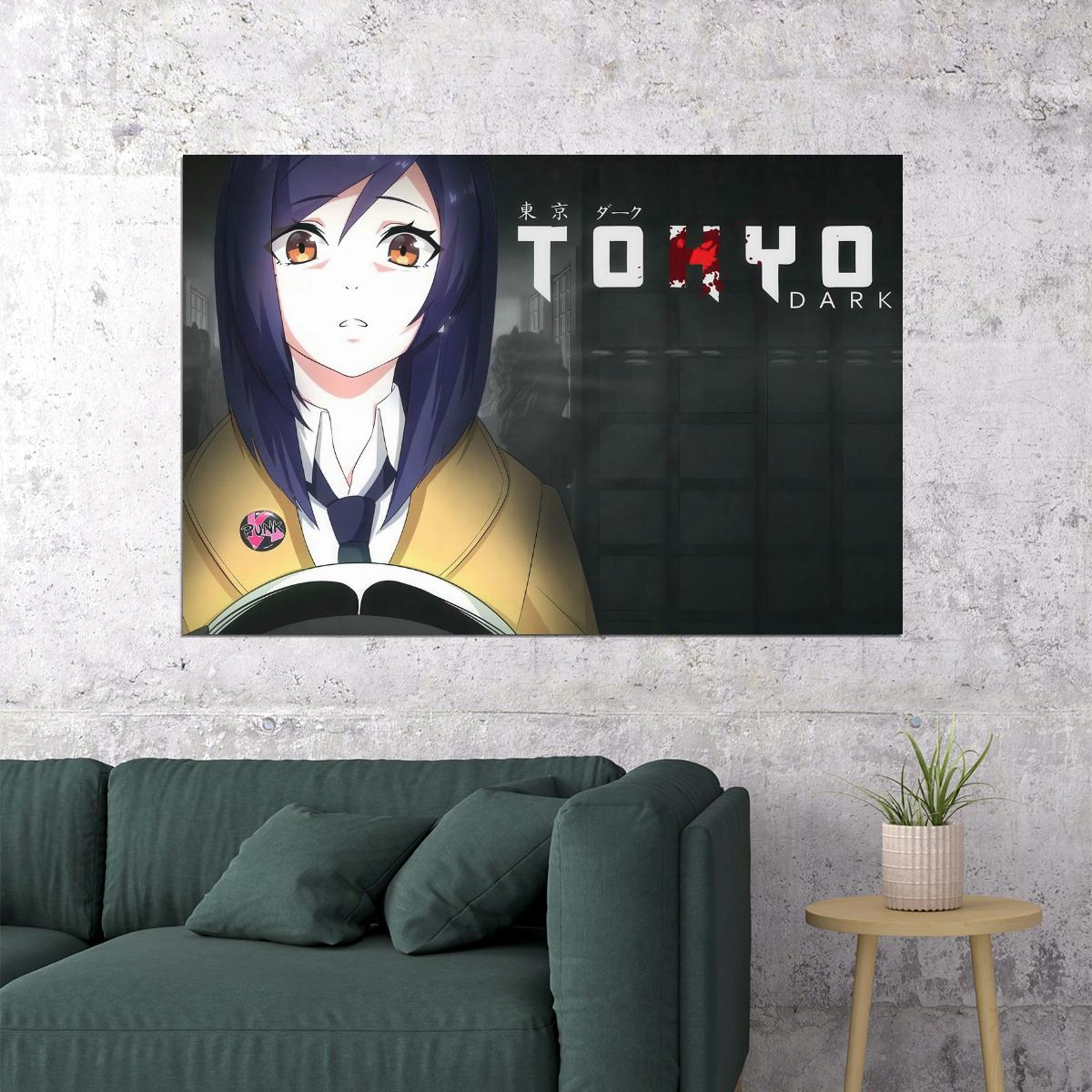 Tokyo Dark Poster Visual Novel Game Print Japanese Gamer Wall Art