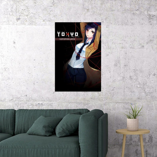 Tokyo Dark Game Poster Anime Style Visual Novel Print for Gaming Room Otaku Japanese Manga Wall Art - xonomax
