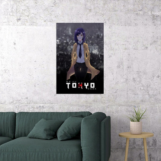 Tokyo Dark Poster Detective Adventure Game Art Japanese Manga Print Gaming Aesthetic - xonomax