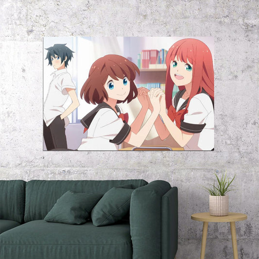 Tsurezure Children Poster Anime Romance Print Wall Art for Otaku Room Japanese Manga Artwork - xonomax