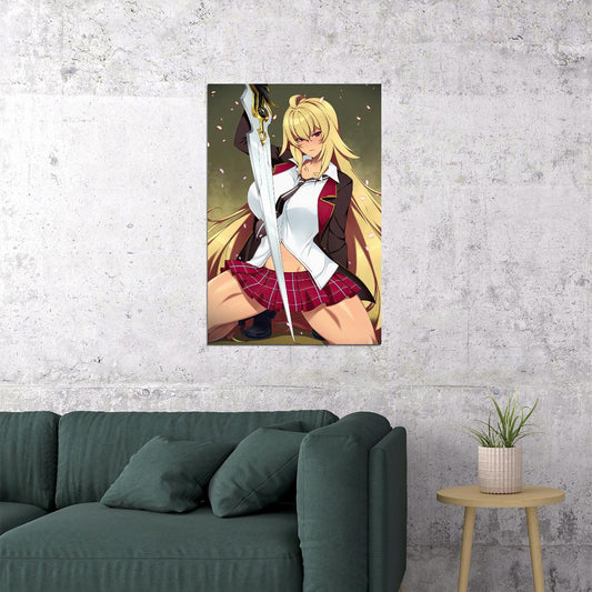 Valkyrie Drive Mermaid Poster Shikishima Mirei Sexy Anime Girl Japanese Manga Wall Art - xonomax