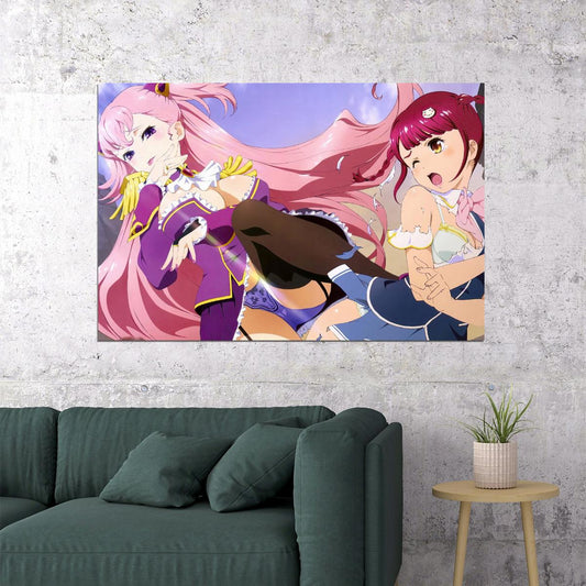 Valkyrie Drive Mermaid Anime Poster Yuri Artwork Print Sexy Fantasy Girls Wall Art Japanese Manga Decor - xonomax