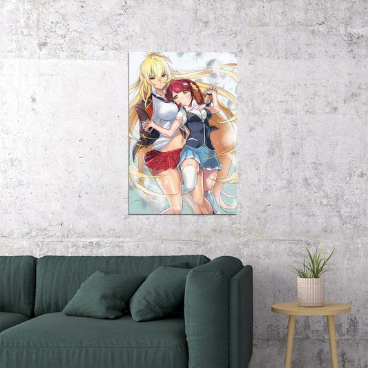 Valkyrie Drive Mermaid Poster Sexy Anime Print Japanese Manga Wall Art Yuri Artwork - xonomax
