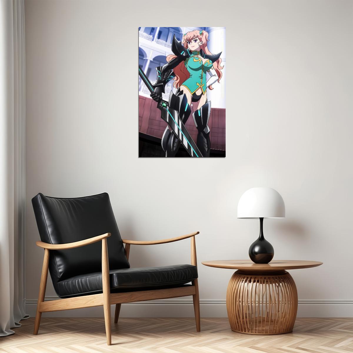 Valkyrie Drive Mermaid Poster Charlotte Scherzen Print Action Japanese Manga Wall Art