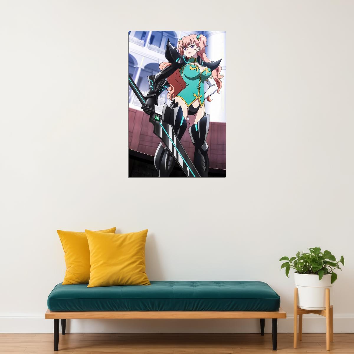 Valkyrie Drive Mermaid Poster Charlotte Scherzen Print Action Japanese Manga Wall Art
