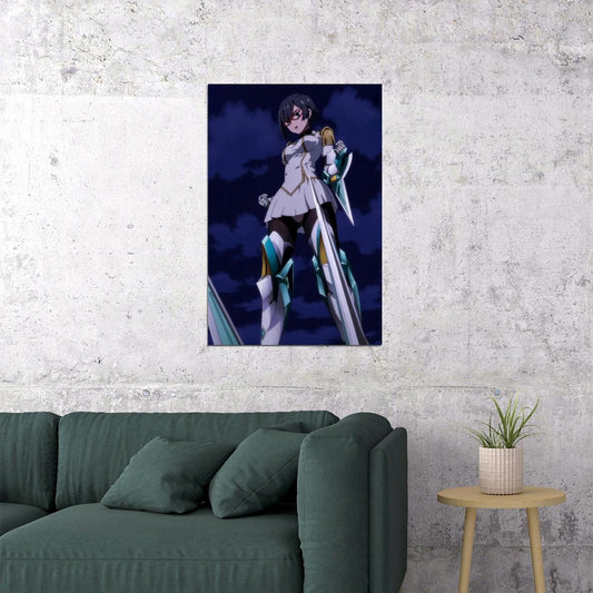 Valkyrie Drive Mermaid Poster Kasumi Shigure Anime Warrior Girl Print Japanese Manga Wall Art - xonomax