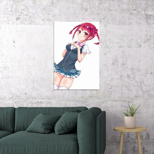 Valkyrie Drive Mermaid Poster Mamori Tokonome Cute Sexy Anime Girl Print Yuri Japanese Manga Wall Art - xonomax