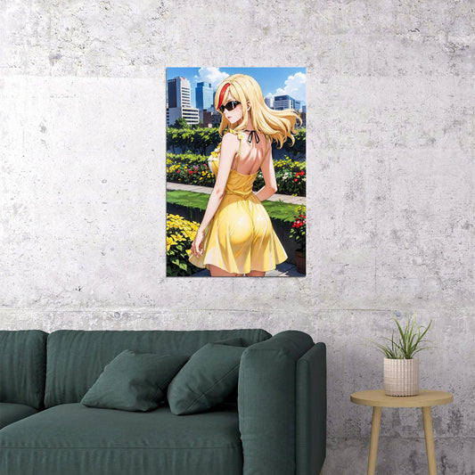 Valkyrie Drive Mermaid Anime Poster Rain Hasumi Anime Girl Print Japanese Manga Wall Art - xonomax