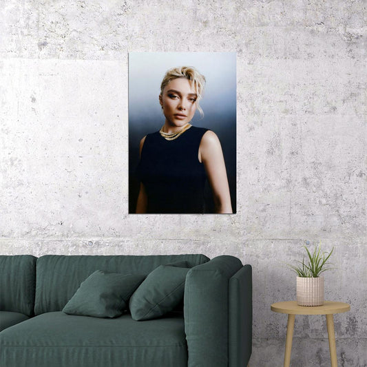 Florence Pugh Celebrity Posters for Room Aesthetic Famous Actress Photo Print Wall Art - xonomax