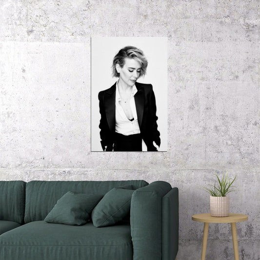 Sarah Paulson Celebrity Posters for Room Aesthetic Famous Actress Photo Print Wall Art - xonomax