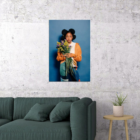 Ayo Edebiri Celebrity Posters for Room Aesthetic Famous Actress Photo Print Wall Art - xonomax