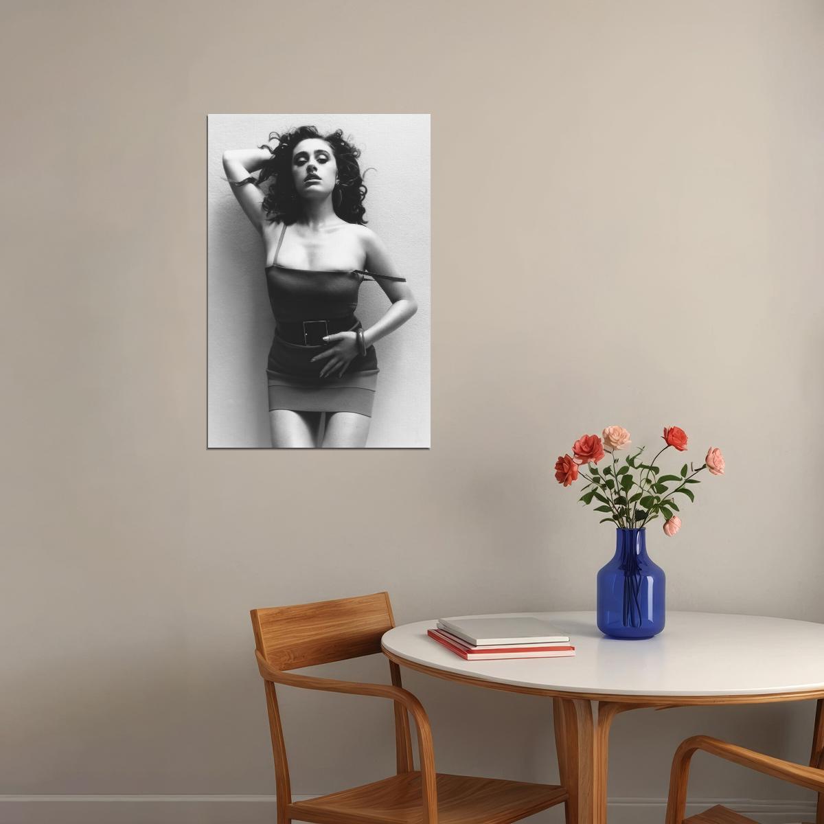 Rachel Sennott Sexy Celebrity Posters for Room Aesthetic Famous Actress Black and White Photo Print Wall Art - xonomax