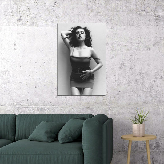 Rachel Sennott Sexy Celebrity Posters for Room Aesthetic Famous Actress Black and White Photo Print Wall Art - xonomax
