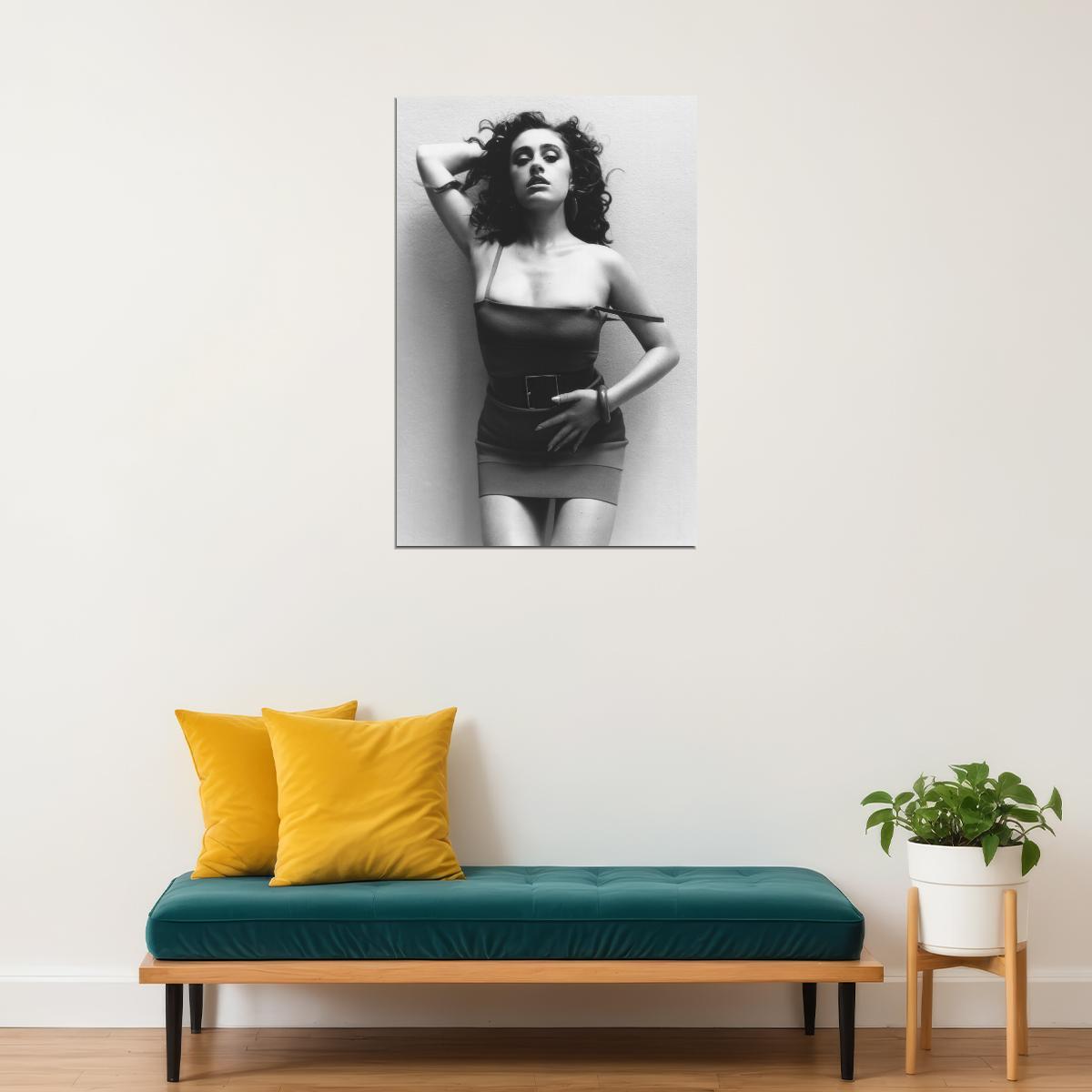 Rachel Sennott Sexy Celebrity Posters for Room Aesthetic Famous Actress Black and White Photo Print Wall Art - xonomax