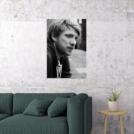 Domhnall Gleeson Celebrity Posters for Room Aesthetic Famous Actor Black and White Photo Print Wall Art - xonomax