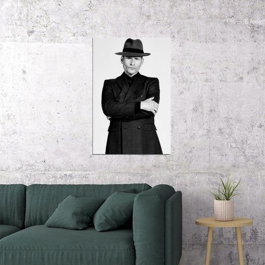 Crispin Glover Poster for Room Aesthetic Famous Actor Black and White Celebrity Photo Print - xonomax