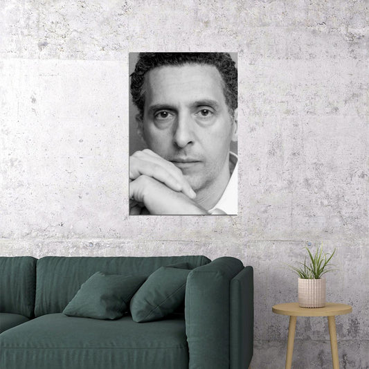 John Turturro Young Portrait Poster for Room Aesthetic Famous Actor Black and White Celebrity Photo Print - xonomax