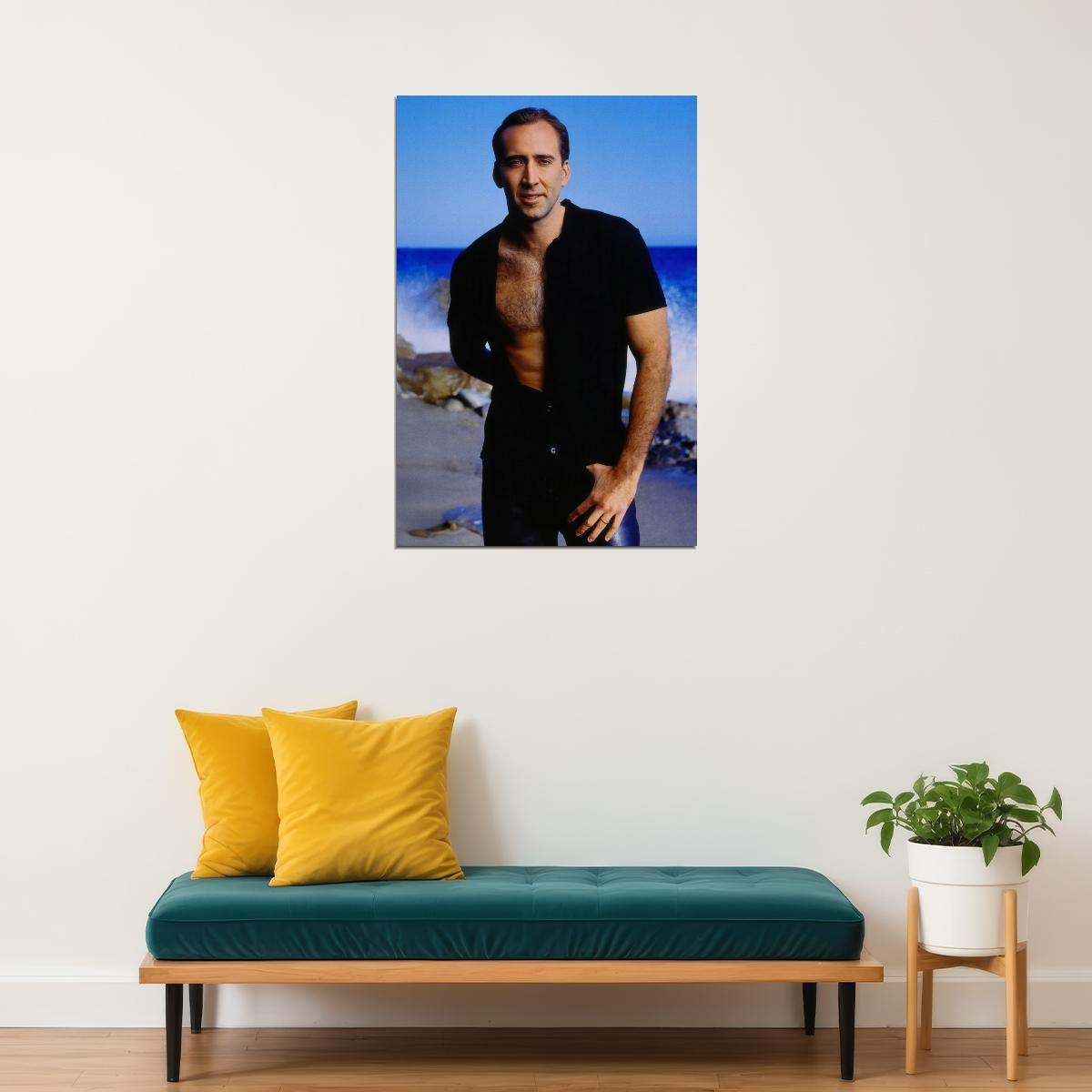 Nicolas Cage Poster for Room Aesthetic Celebrity Photo Print - xonomax