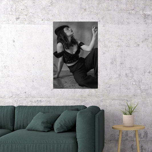 Ruth Wilson Poster for Room Aesthetic Black and White Celebrity Photo Print - xonomax