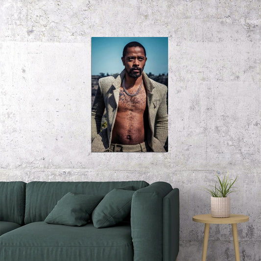 Lakeith Stanfield Shirtless Poster for Room Aesthetic Celebrity Photo Print - xonomax