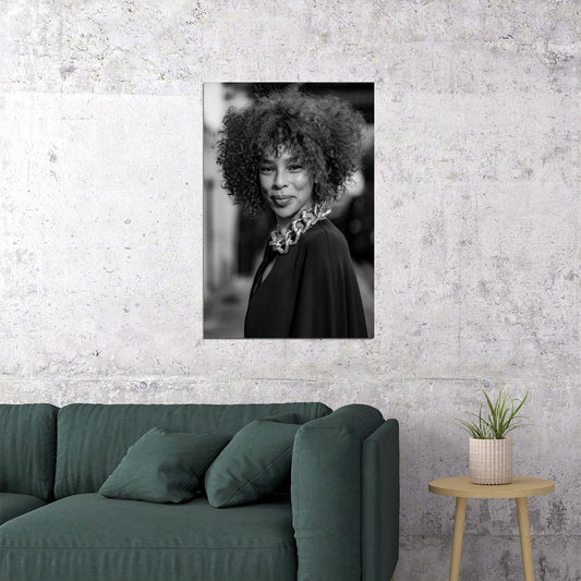 Sophie Okonedo Poster for Room Aesthetic Black and White Celebrity Photo Print - xonomax