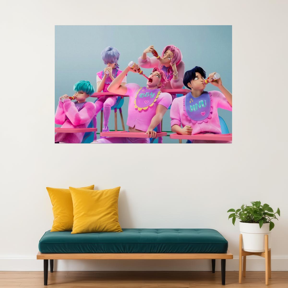 KPop Demon Hunters – Saja Boys Funny Rehearsal Art