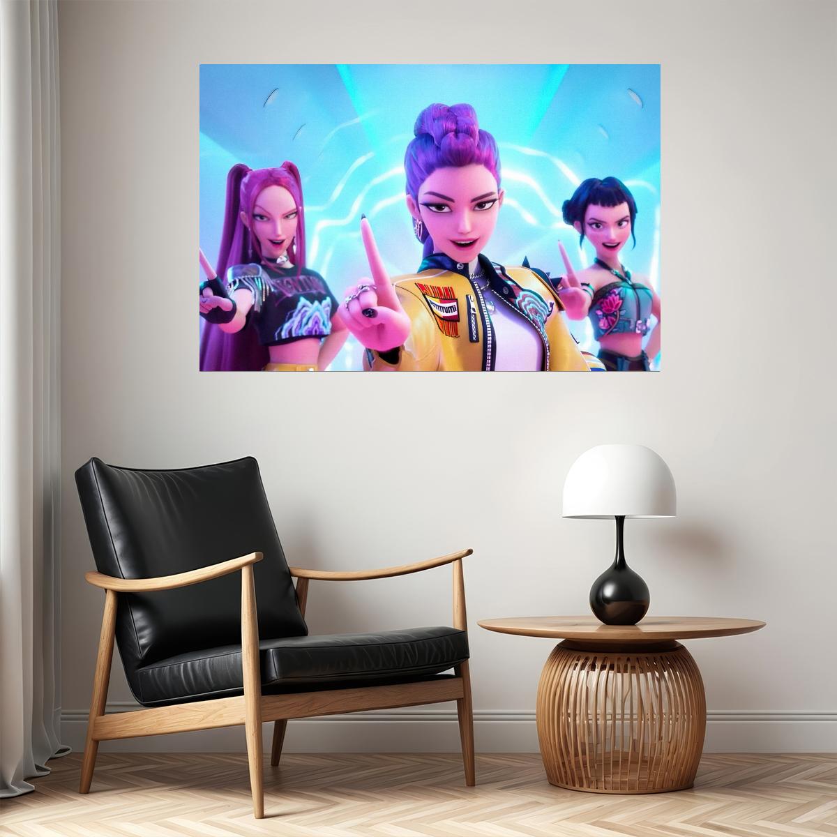 KPop Demon Hunters – Huntr/X Trio Art