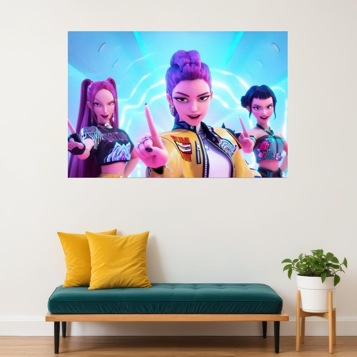 KPop Demon Hunters – Huntr/X Trio Art